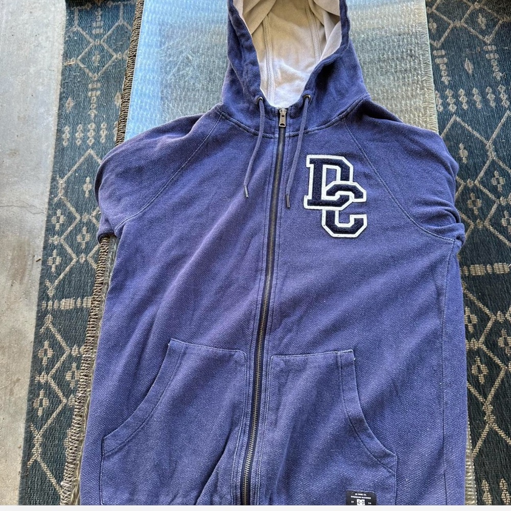 DC Blue Zip-Up Hoodie